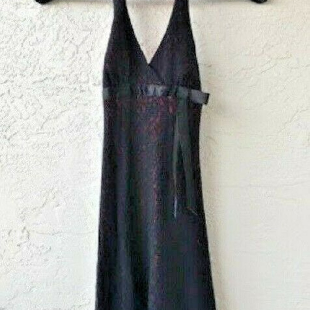 Kids Black Lace Dress Neck Tie Strap by Love Tease